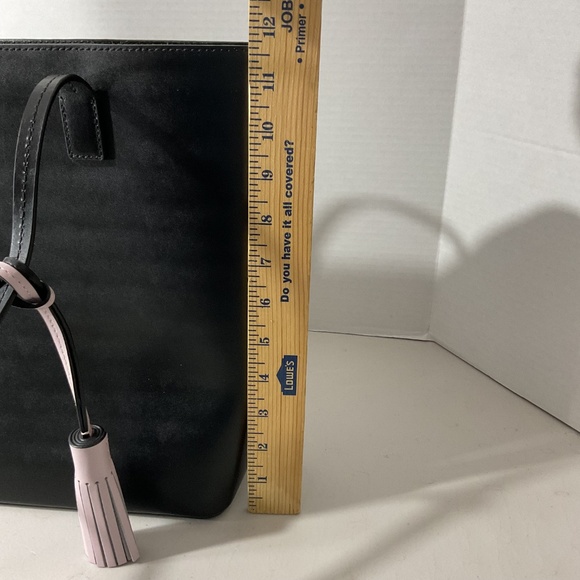 Kate Spade Large Black Tote with Light Pink Tassel - Picture 4 of 14